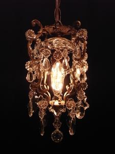 French brass cage chandelier 1灯