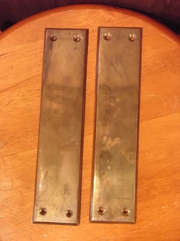 Italian brass door finger plate