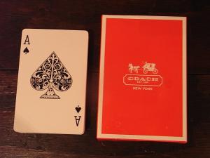 COACH playing card & case