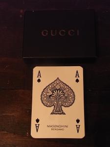 GUCCI playing cards & case