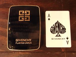 GIVENCHY playing cards & case