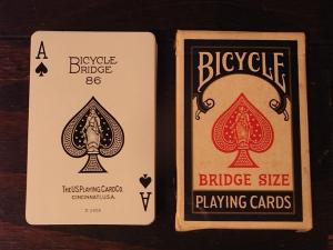 BICYCLE BRIDGE SIZE playing cards & case