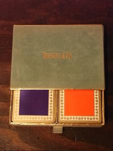 TIFFANY playing cards 2DECKS & case