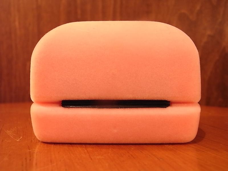 ピンクベルベット宝石箱、桃色レトロジュエリーケース、宝石ディスプレイ、宝石ケース BCM 0228(5)
