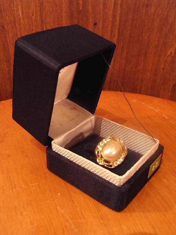 イタリア製紺宝石箱、レトロジュエリーケース、リングディスプレイ、リングケース　BCM 0231（4）