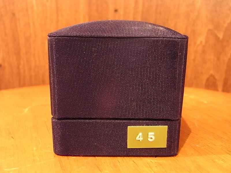 イタリア製紺宝石箱、レトロジュエリーケース、リングディスプレイ、リングケース　BCM 0231（5）