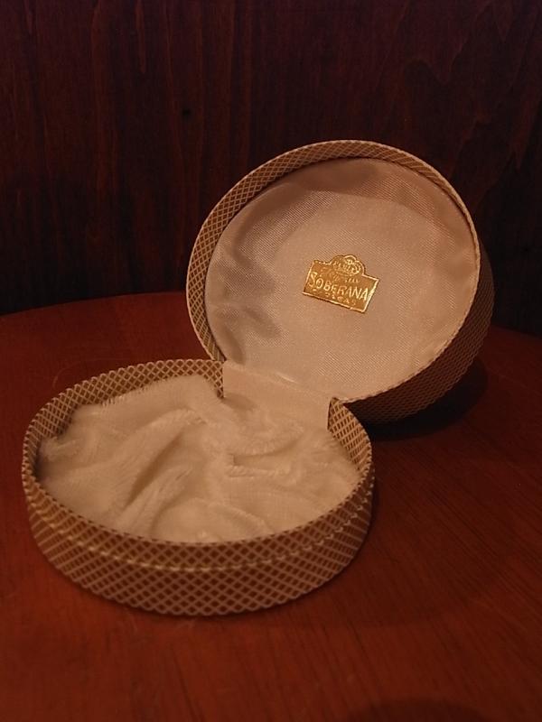 Italian white velvet jewelry display case