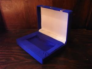 Italian blue jewelry display case