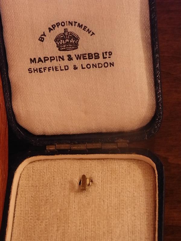 イギリス製紺色ジュエリーケース、ブルーベルベット宝石箱、ベッチンジュエリーディスプレイ　LCM 6537（5）
