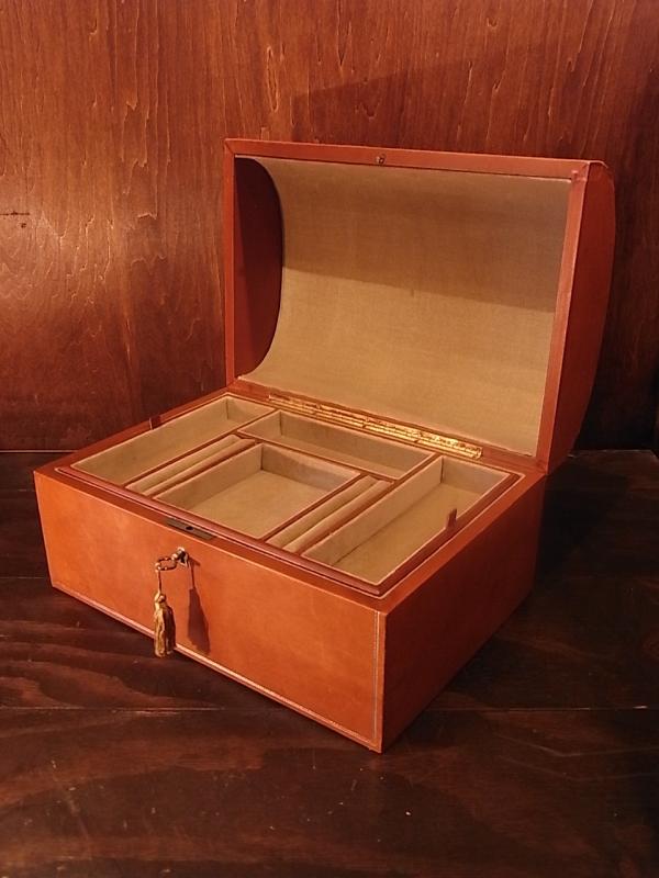 Italian leather & velvet jewelry display box