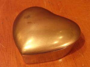 brass heart case S