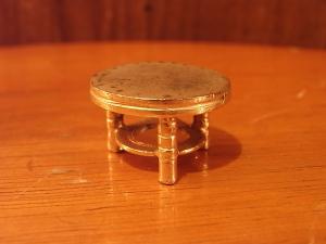 Italian mini brass round table