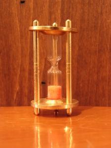 Italian mini brass hourglass