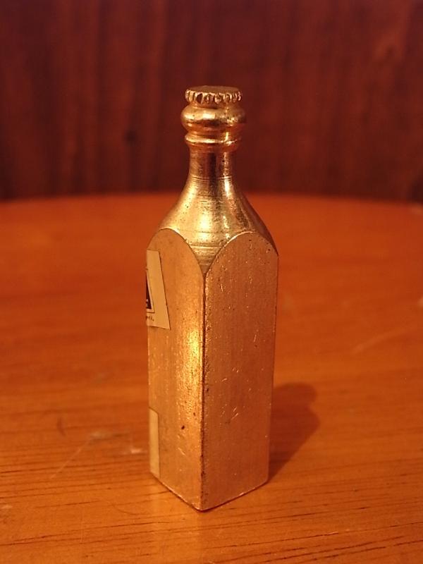 イタリア製真鍮スコッチウイスキー置物、ミニチュアジョニーウォーカー酒瓶、ドールハウス小物、テラリウムオブジェ　LCM 6259（3）