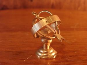 Italian mini brass globe
