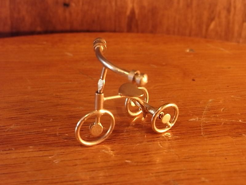 Italian mini brass tricycle