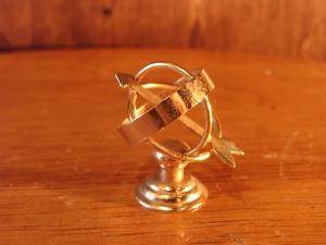 Italian mini brass globe