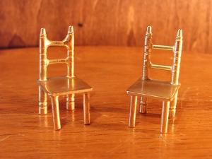Italian mini brass chair （2点あり！！）