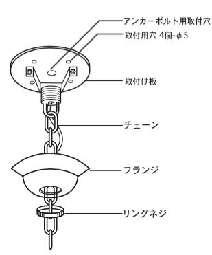 フランジカップ通販　中目黒に実店舗あり　キャノピー　真鍮　直付　天井目隠し　USP 9025 / 直付Dフランジ 20kgまで（3）