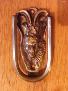 Italian brass DEVIL door knocker