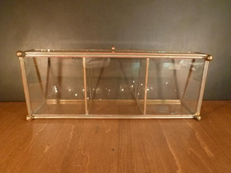 イタリア製ガラスコレクションケース、リング置き、ディスプレイガラスケース、ショーケース、シャドウボックス　LCM 6653（6）
