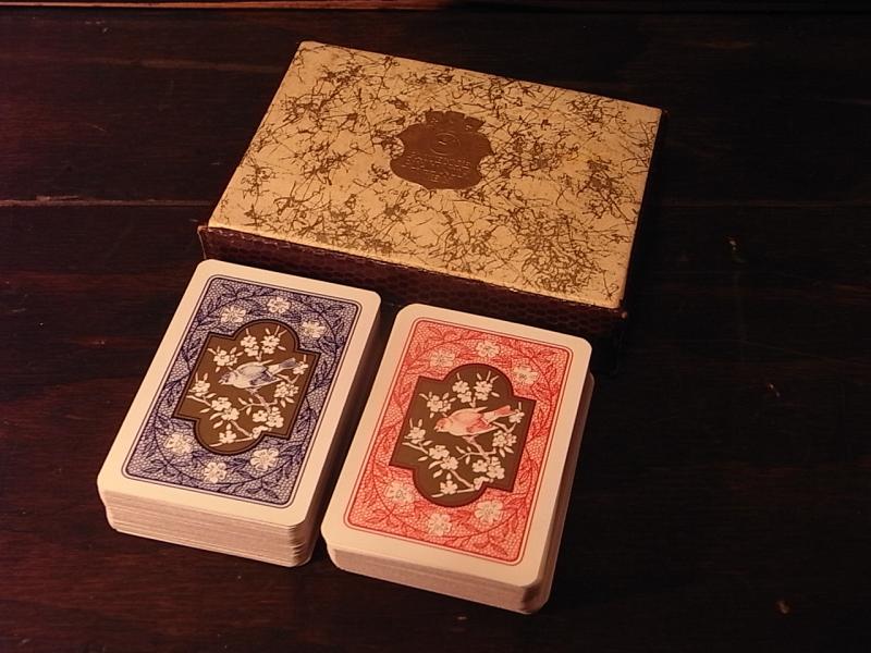 Austrian PIATNIK playing cards 2DECKS & case