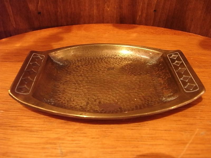 Italian brass DIAMONDS tray