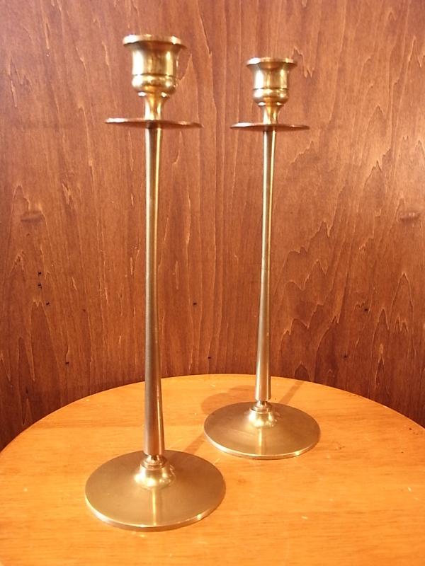 Italian brass candle holder 2P SET