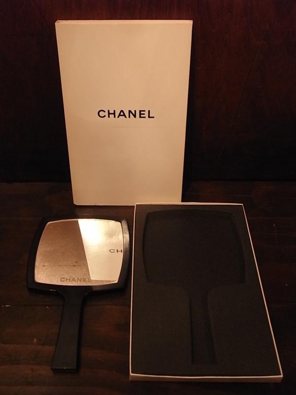 黒CHANELハンドミラー、シャネルノベルティミラー LCM 6756(2)