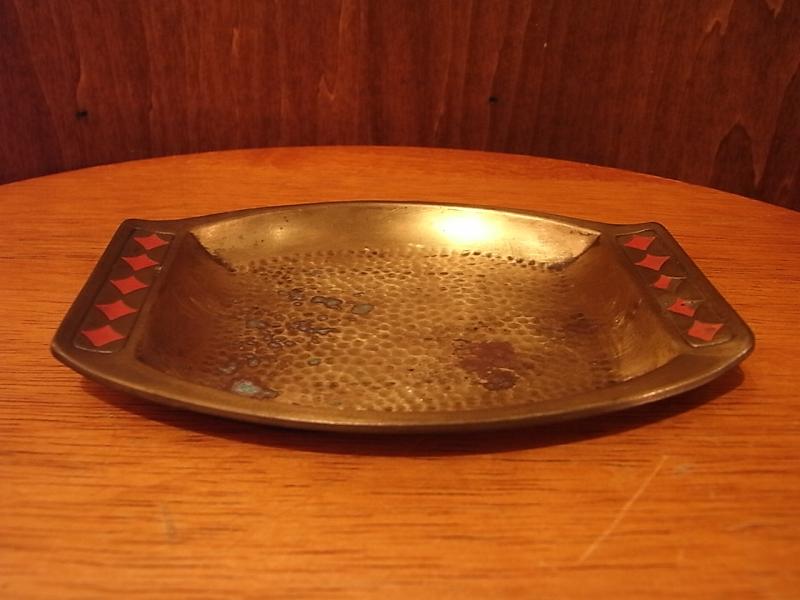 Italian brass DIAMONDS tray