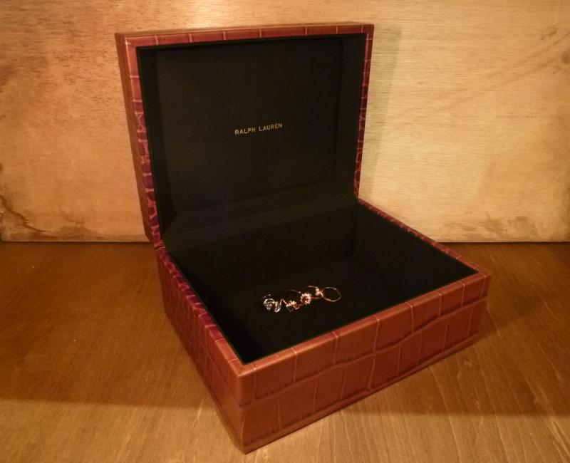 ビンテージRALPH LAUREN時計ケース、ヴィンテージラルフローレンディスプレイケース、コレクションケース、ジュエリーディスプレイ、アクセサリーディスプレイ LCM 6282(5)