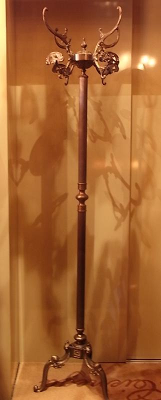 Italian brass coat rack