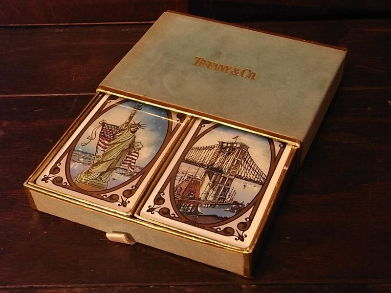 TIFFANY playing cards 2DECKS & case(女神のデッキは未開封)