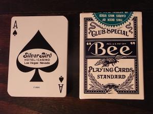 Silver Bird HOTEL CASINO playing cards 1DECK & case