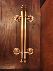 Italian brass door handle