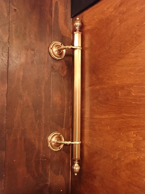ヴィンテージ真鍮製ドアハンドル　レトロドアパーツ　ドア取っ手　家具パーツ　LCM 6442（2）