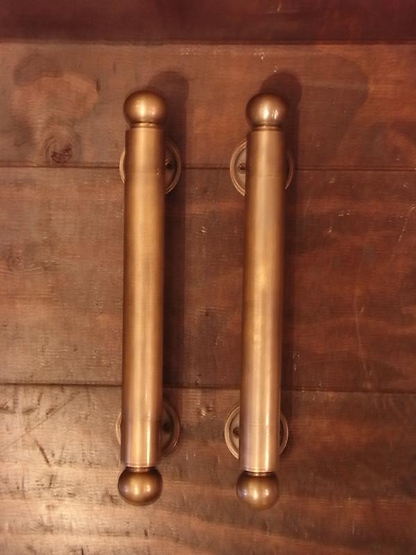 Italian brass door handle