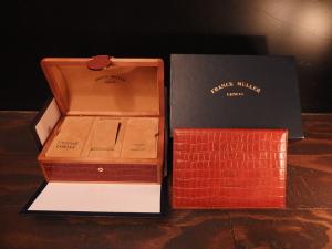 leather FRANCK MULLER watch display case & box