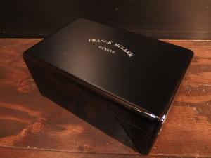 black FRANCK MULLER watch display case & box