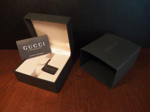 green GUCCI watch display case & holder