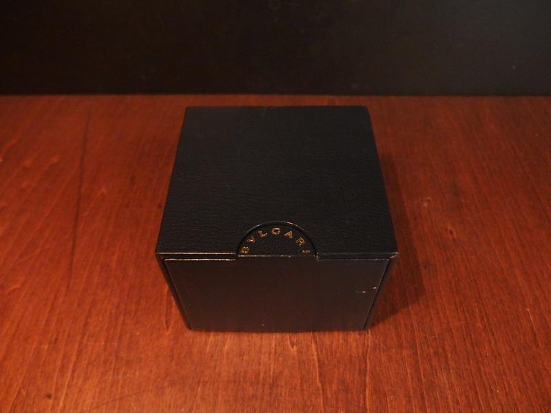 leather BVLGARI watch display case