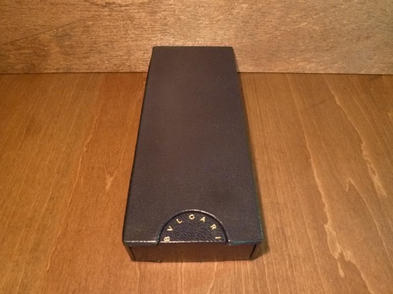 leather BVLGARI watch display case