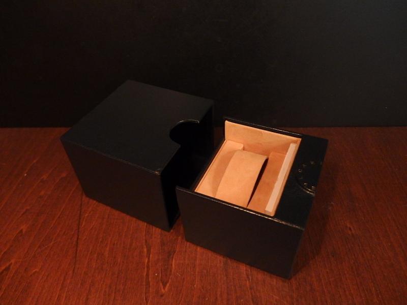 leather BVLGARI watch display case & holder