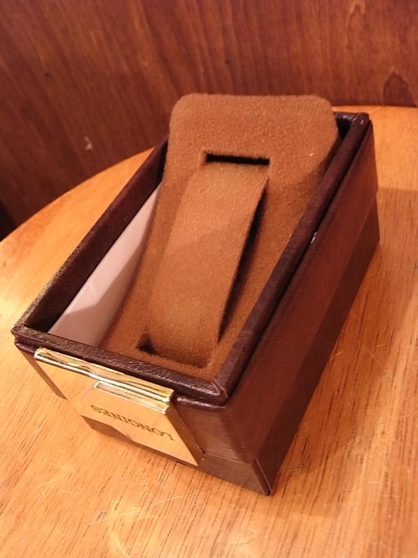 brown LONGINES watch display case