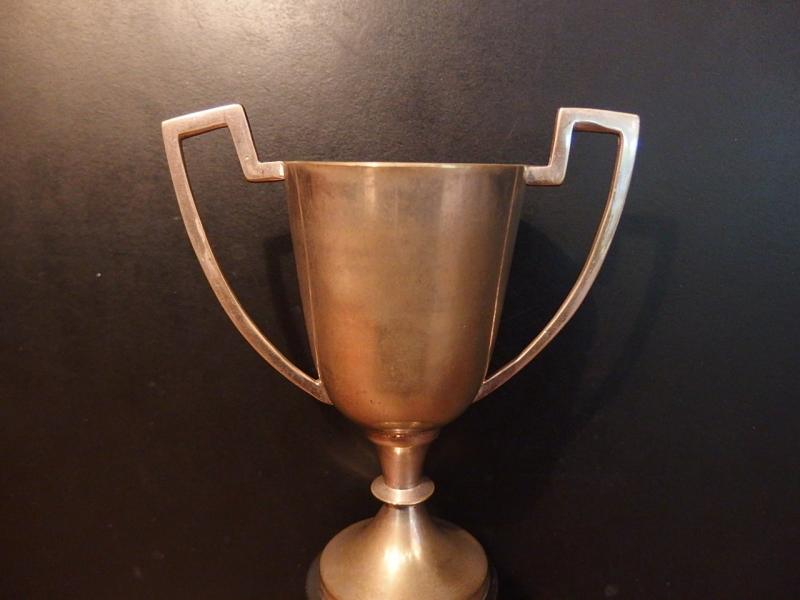 真鍮製トロフィー ビンテージシルバートロフィー　アンティーク優勝カップ　優勝杯　LCM 6544（3）