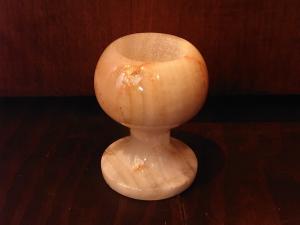 Italian marble candle holder