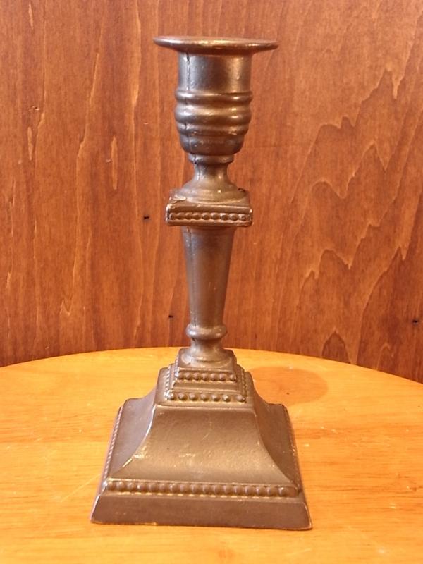 イタリア製アンティーク真鍮燭台、キャンドルホルダー、キャンドルスタンド、ロウソク立て　LCM 6402（2）