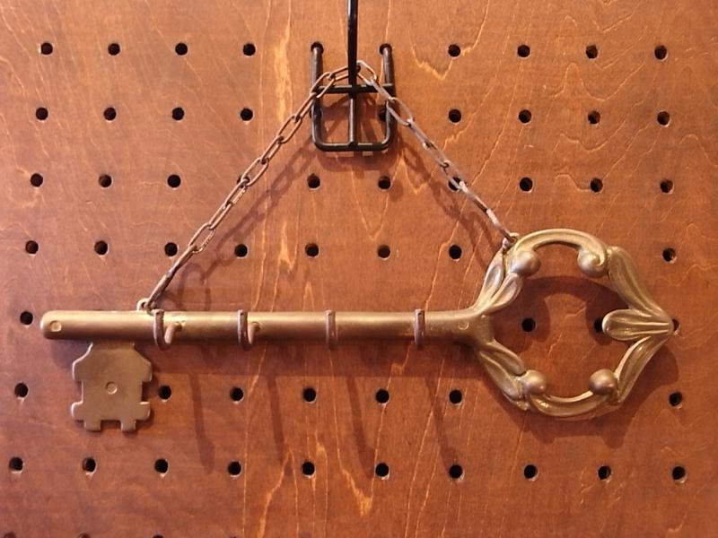 Italian brass key hanger