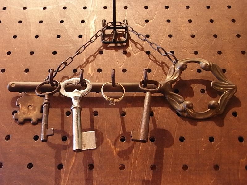イタリア製真鍮棒鍵フック　壁鍵掛けハンガー　LCM 6301（2）