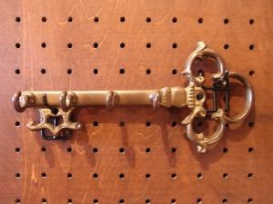 Italian brass key hanger